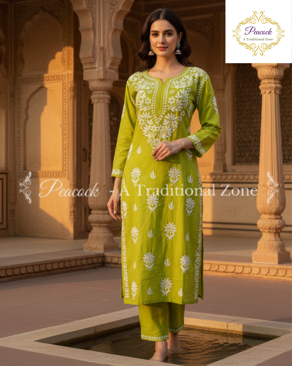 Rayon Chikankari Kurti's