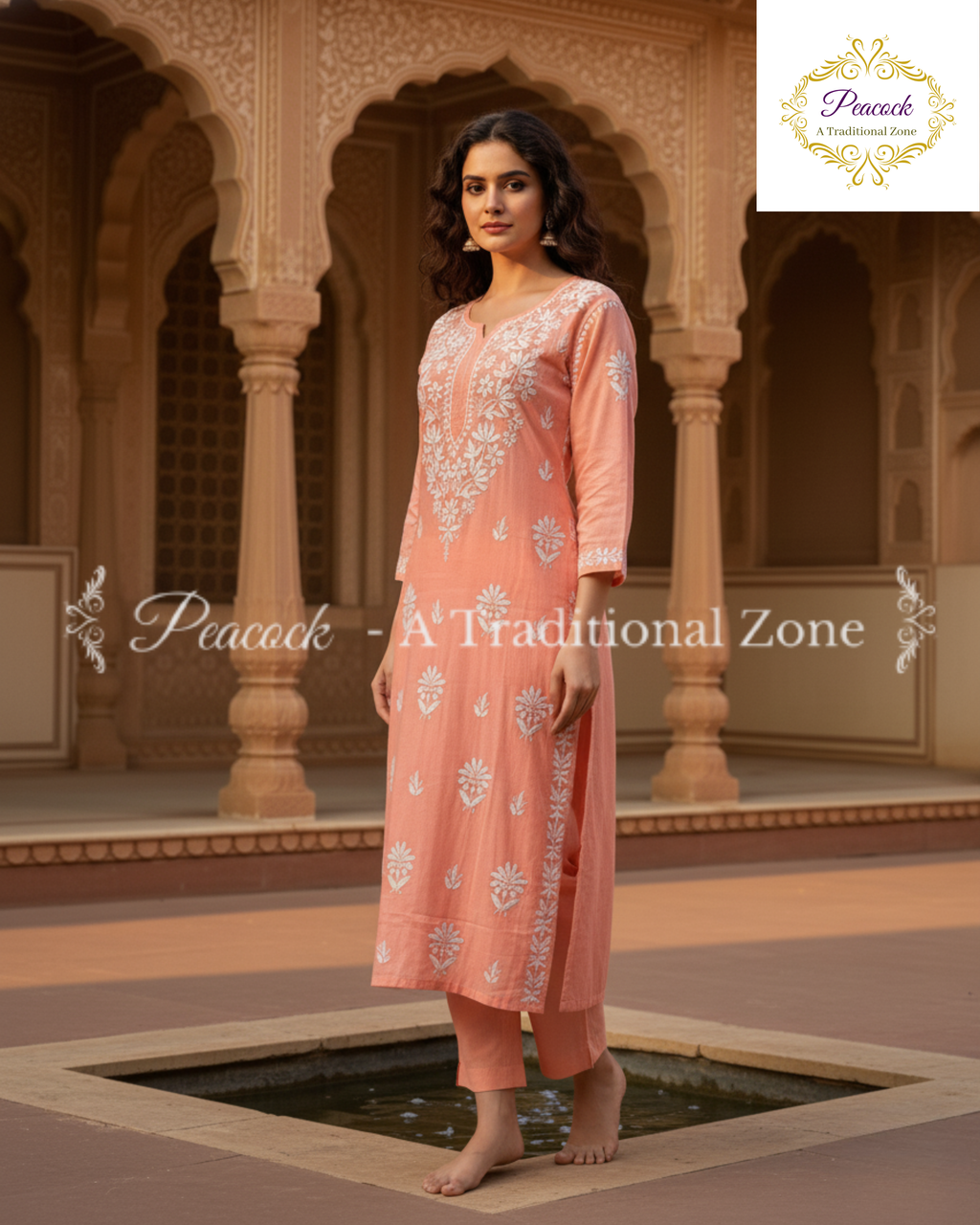 Rayon Chikankari Kurti's