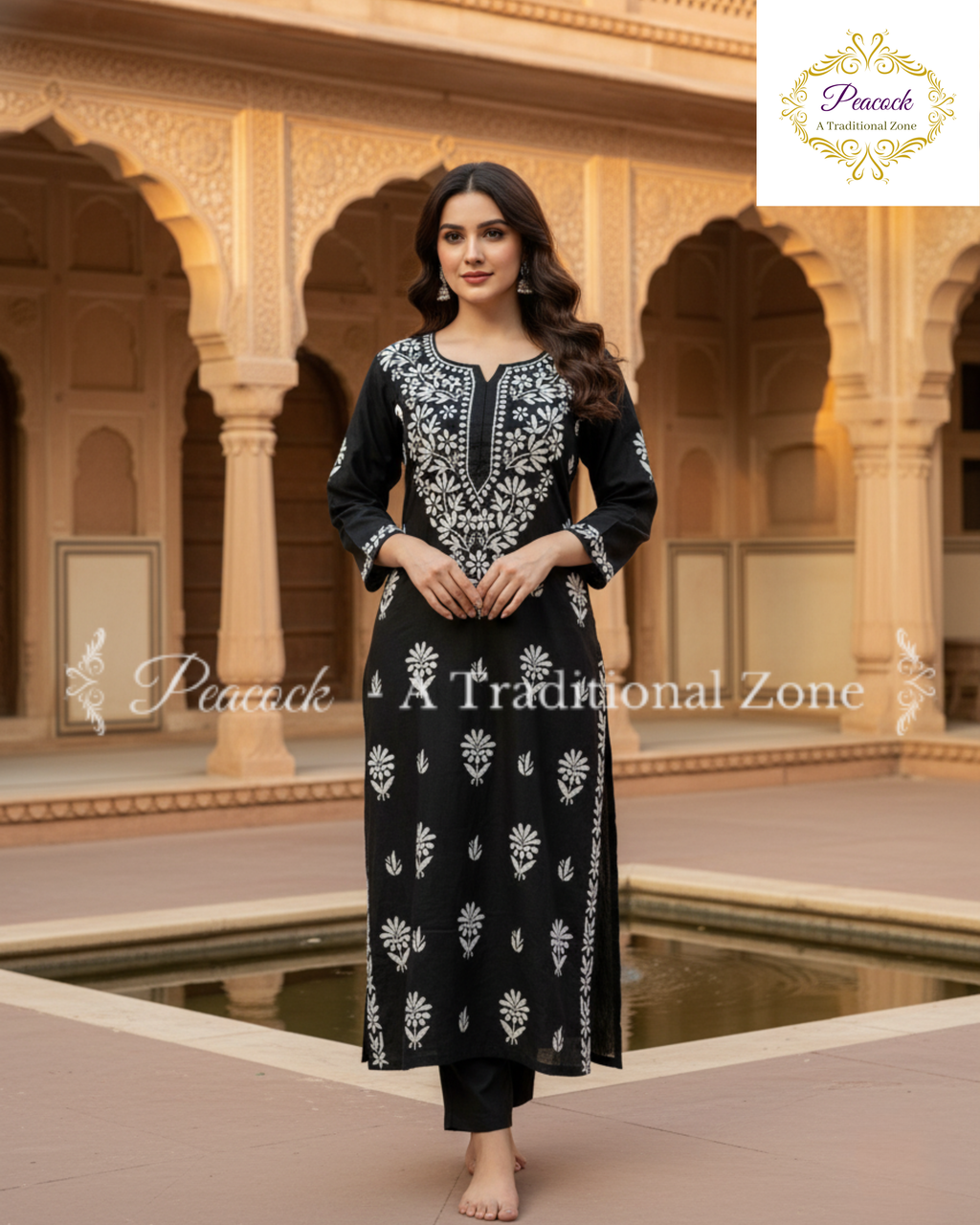 Rayon Chikankari Kurti's