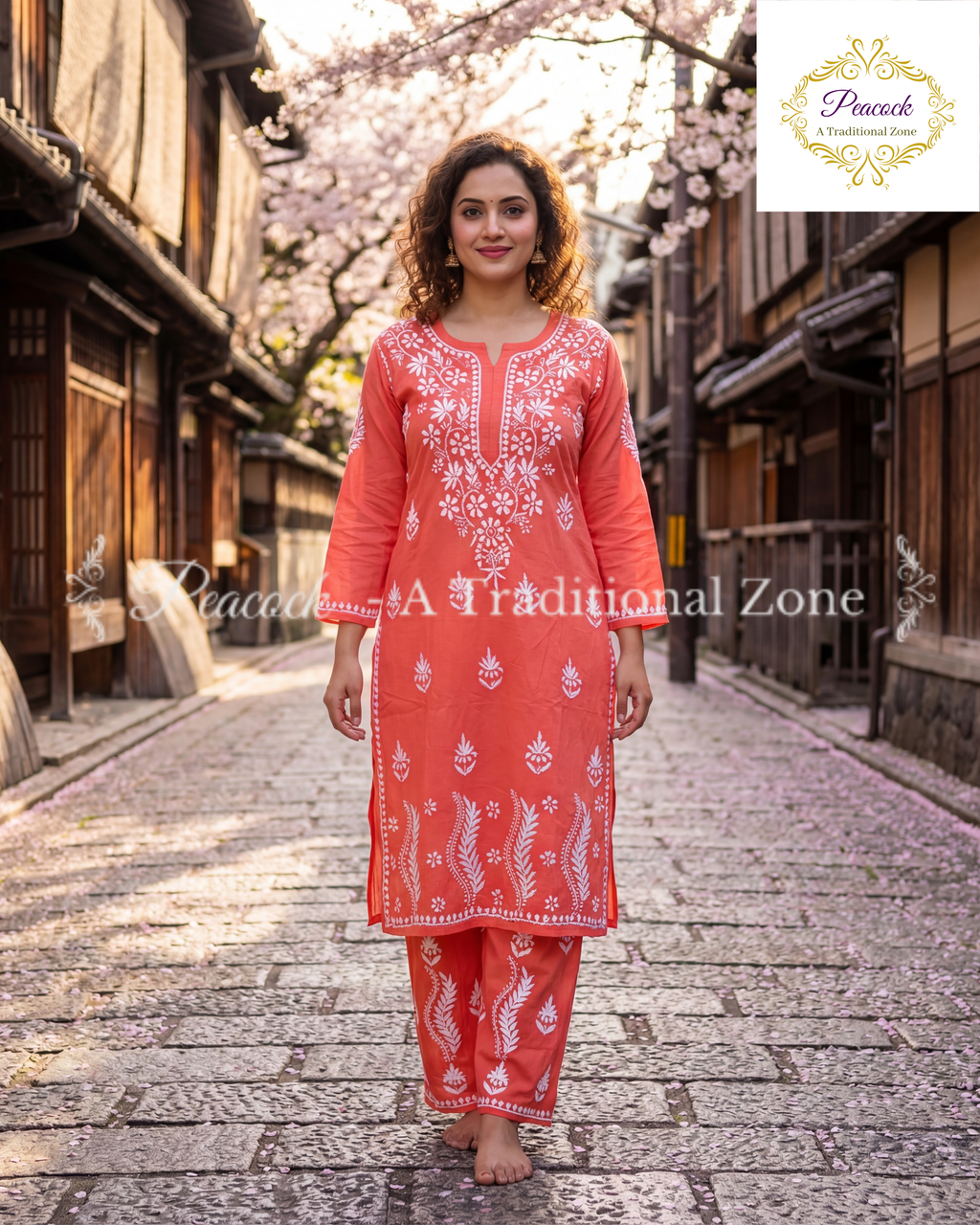 Rayon Chikankari Kurti's Set