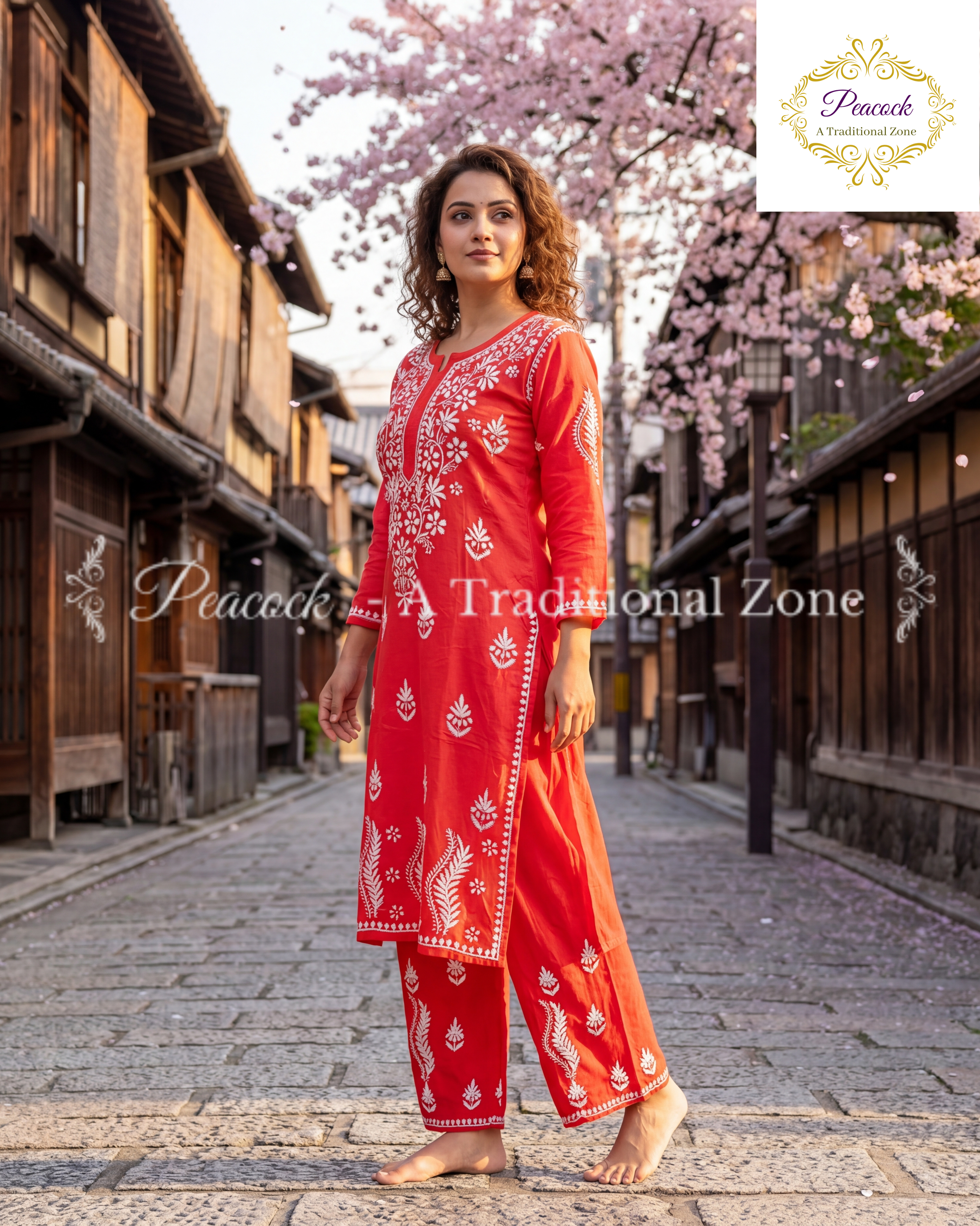 Rayon Chikankari Kurti's Set